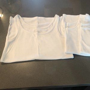 White Tank Tops. Target brand. Size S. Set of 3.